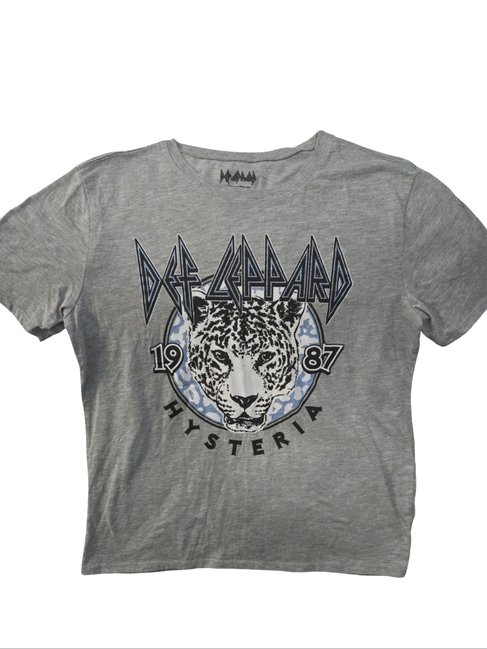 Def Leppard 'Hysteria' Graphic Concert T-Shirt Size S 4-6